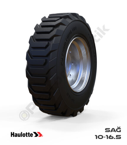 Haulotte 10-16.5 Siyah PU Köpük Jel Dolgu Makaslı Platform Tekerlekleri Tekerleği Sağ