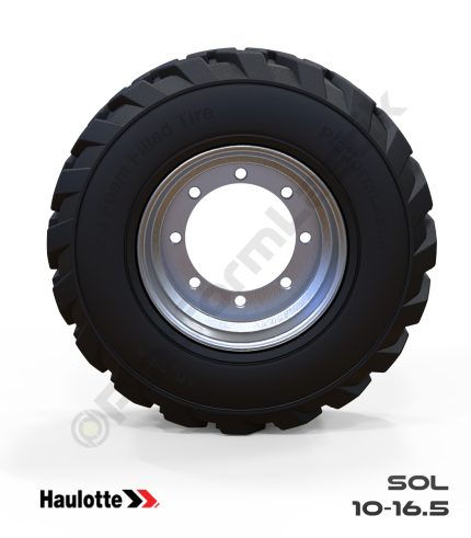Haulotte 10-16.5 Siyah PU Köpük Jel Dolgu Makaslı Platform Tekerlekleri Tekerleği Sol