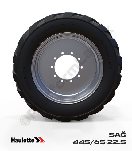 Haulotte 445/65-22.5 Siyah PU Köpük Jel Dolgu Teleskopik Platform Tekerleği Sağ