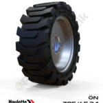 Haulotte 385/65-24 Siyah Kauçuk Eklemli Platform Tekerlekleri Tekerleği Pro Sağ