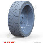 Els Lift 15x5 İz Bırakmayan Gri Kauçuk Makaslı Platform Tekerlekleri Tekerleği