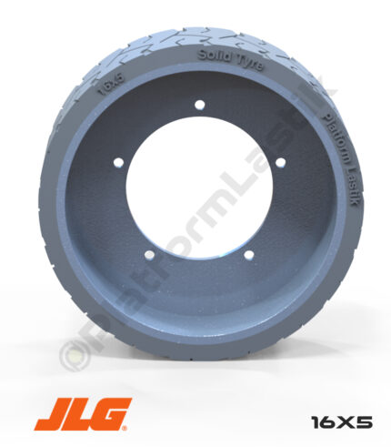 Jlg 16x5 İz Bırakmayan Gri Kauçuk Makaslı Platform Tekerlekleri Tekerleği