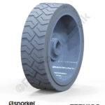 Snorkel 323x100 İz Bırakmayan Gri Kauçuk Makaslı Platform Tekerlekleri Tekerleği