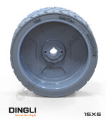 Dingli 15x5 İz Bırakmayan Gri Kauçuk Makaslı Platform Tekerlekleri Tekerleği