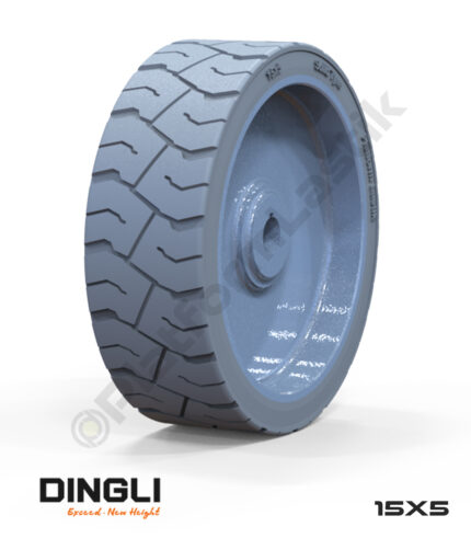 Dingli 15x5 İz Bırakmayan Gri Kauçuk Makaslı Platform Tekerlekleri Tekerleği