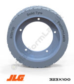 Jlg 323x100 İz Bırakmayan Gri Kauçuk Makaslı Platform Tekerlekleri Tekerleği