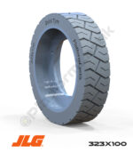 Jlg 323x100 İz Bırakmayan Gri Kauçuk Makaslı Platform Tekerlekleri Tekerleği