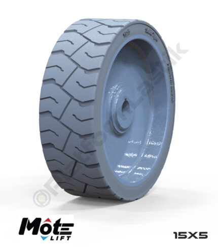 Mote Lift 15x5 İz Bırakmayan Gri Kauçuk Makaslı Platform Tekerlekleri Tekerleği