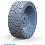 Sinoboom 12x4.5 İz Bırakmayan Gri Kauçuk Makaslı Platform Tekerlekleri Tekerleği